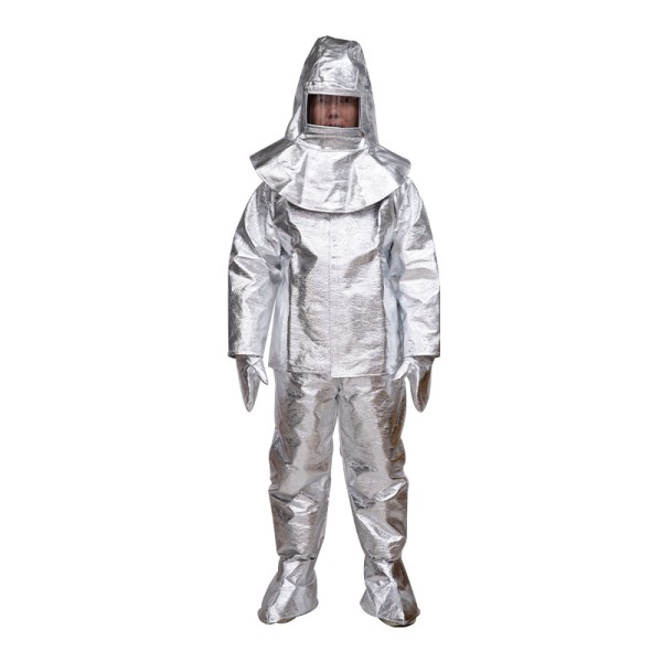 Bộ quần áo chống nóng chịu nhiệt tráng bạc