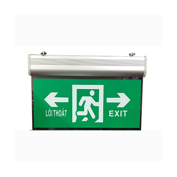 Đèn exit chỉ dẫn thoát hiểm 2 hướng cao cấp