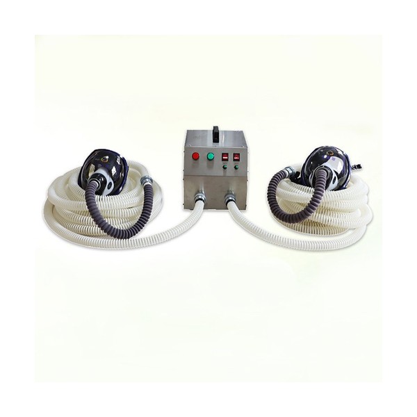 Máy cấp dưỡng khí Oxy kết hợp 2 mặt nạ full mặt dây dài 20m