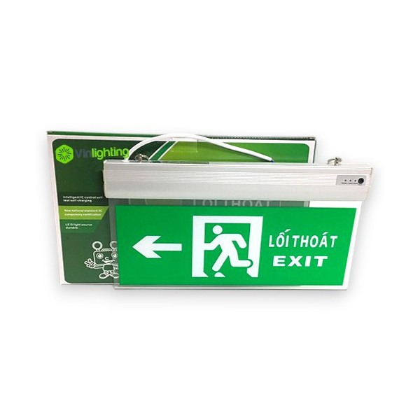 Đèn exit chỉ dẫn thoát hiểm bên trái