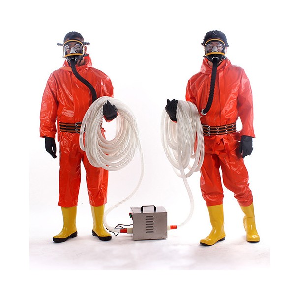 Máy cấp dưỡng khí Oxy kết hợp 2 mặt nạ full mặt dây dài 20m