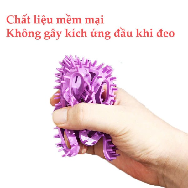 Lót mũ nón bảo hiểm Silicon Massage chống nóng, chống xẹp tóc, thông thoáng làm mát, chăm sóc bảo vệ da đầu