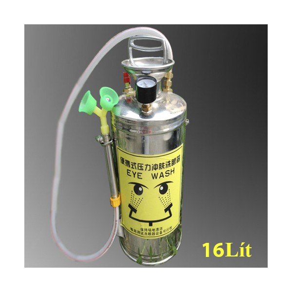 Bồn rửa mắt inox khẩn cấp di động 16 lít