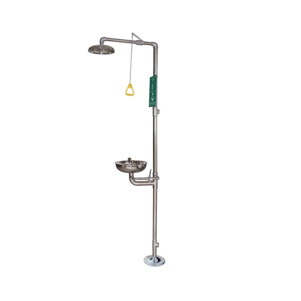 Bồn rửa mắt khẩn cấp Homasi loại có vòi hoa sen