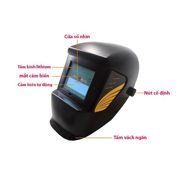 Mặt nạ hàn cảm biến ánh sáng điện tử Đài Loan