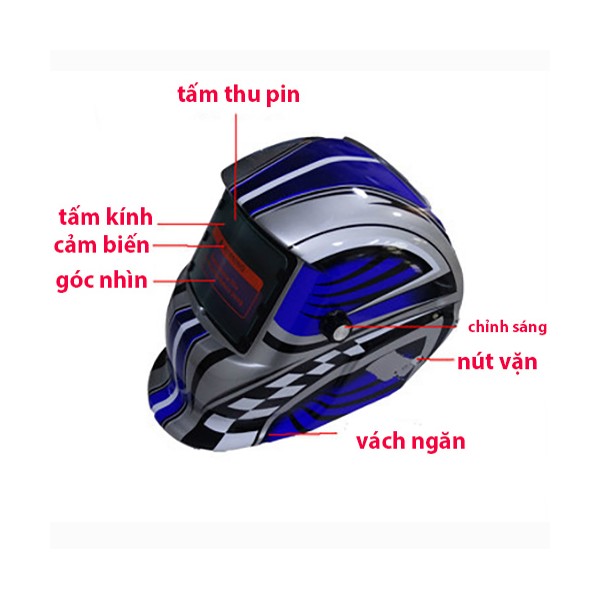 Mặt nạ hàn cảm biến ánh sáng điện tử W108