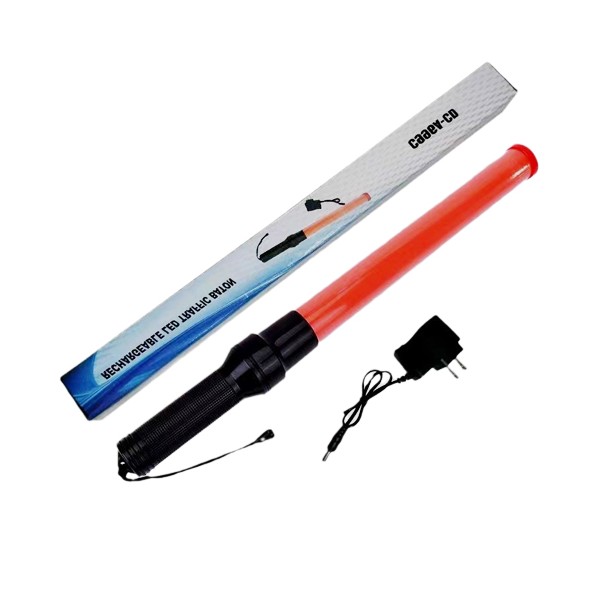 Gậy chỉ huy giao thông, gậy chớp cảnh báo nguy hiểm dùng pin sạc 