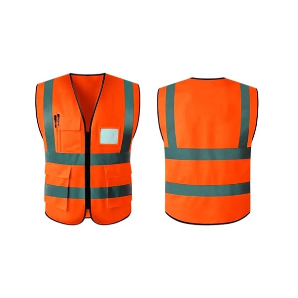 Áo gile bảo hộ mã 04 màu cam chất đẹp