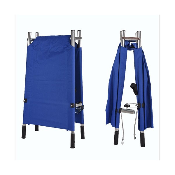 Cáng Cứu Thương 2 Bánh Màu Xanh – Gập Gọn, Có Tay Đẩy, Tiện Di Chuyển