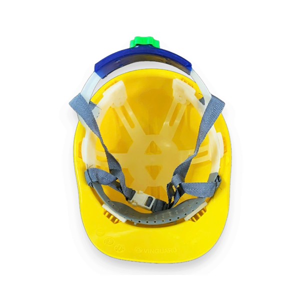 Mũ Bảo Hộ Nhật Quang N30 núm vặn 4 quai màu vàng chanh không xốp