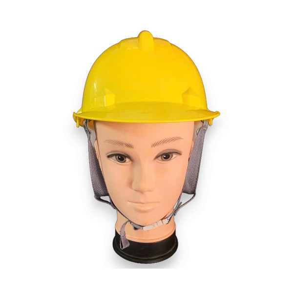 Mũ Bảo Hộ Nhật Quang N30 núm vặn 4 quai màu vàng chanh không xốp