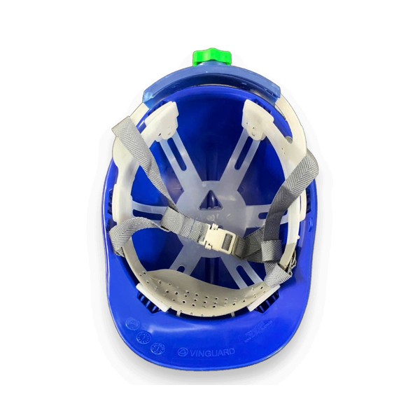 Mũ Bảo Hộ Nhật Quang N30 núm vặn 4 quai màu xanh dương không xốp