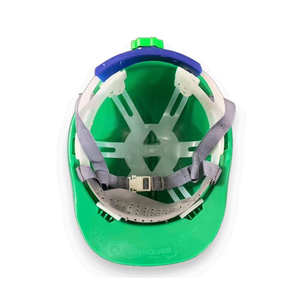 Mũ Bảo Hộ Nhật Quang N30 núm vặn 4 quai màu xanh lá không xốp