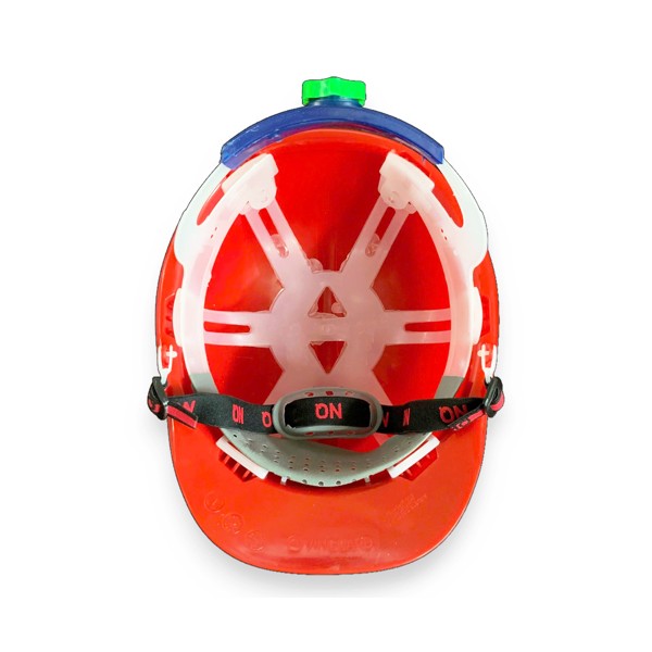 Mũ bảo hộ Nhật Quang N30 núm vặn quai chun màu đỏ không xốp