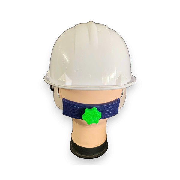 Mũ bảo hộ Nhật Quang N30 núm vặn quai chun màu trắng có xốp 