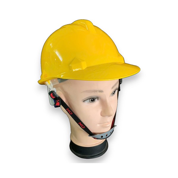 Mũ bảo hộ Nhật Quang N30 núm vặn quai chun màu vàng chanh có xốp