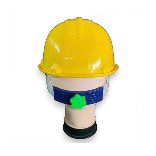 Mũ bảo hộ Nhật Quang N30 núm vặn quai chun màu vàng chanh có xốp