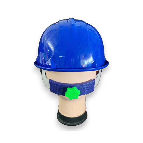 Mũ bảo hộ Nhật Quang N30 núm vặn quai chun màu xanh dương không xốp
