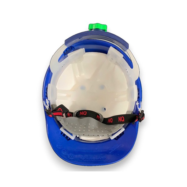 Mũ bảo hộ Nhật Quang N30 núm vặn quai chun màu xanh dương có xốp