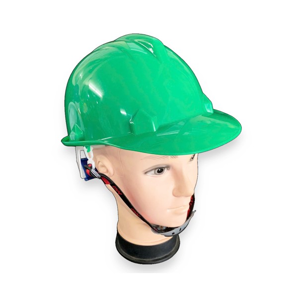  Mũ bảo hộ Nhật Quang N30 núm vặn quai chun màu xanh lá không xốp