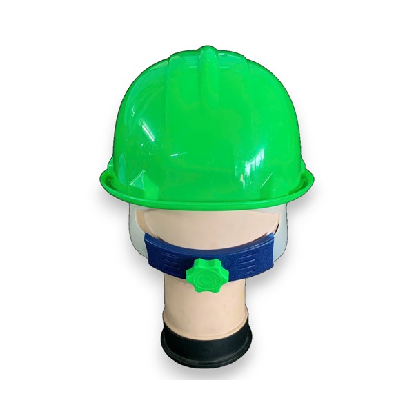 Mũ bảo hộ Nhật Quang N30 núm vặn quai chun màu xanh nõn có xốp