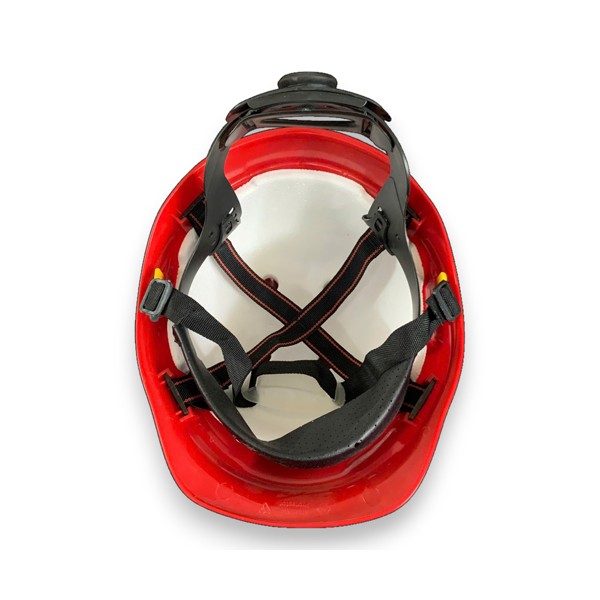 Mũ bảo hộ xuất khẩu Úc màu đỏ có xốp và lỗ thoáng khí 