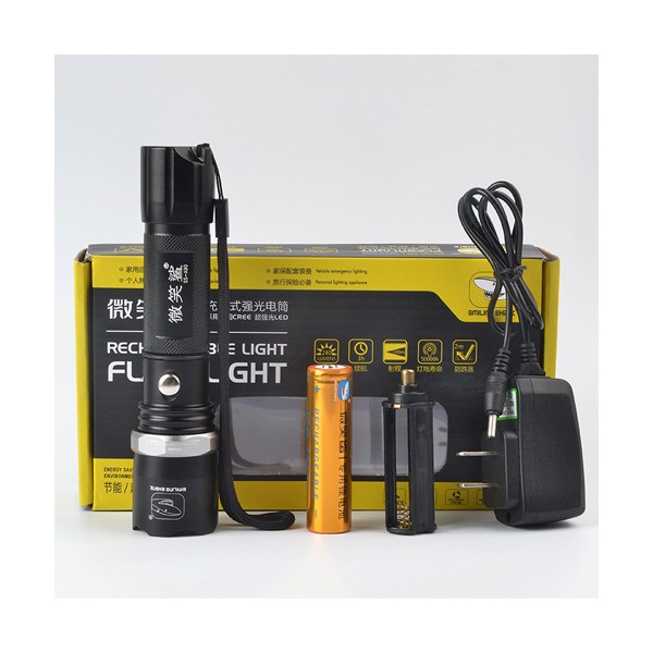 Đèn pin siêu sáng, nhỏ gọn 002 màu đen