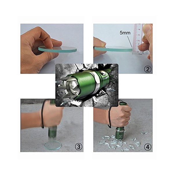 Đèn pin siêu sáng, nhỏ gọn 002 màu đen