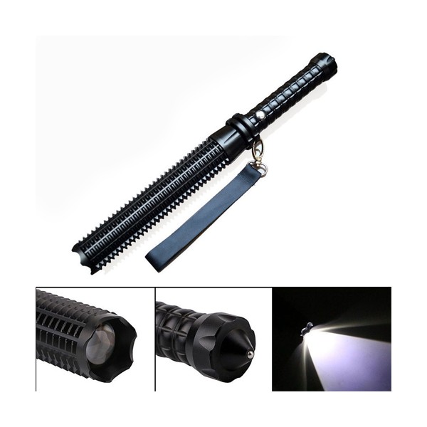 Đèn pin siêu sáng kết hợp gậy bảo vệ