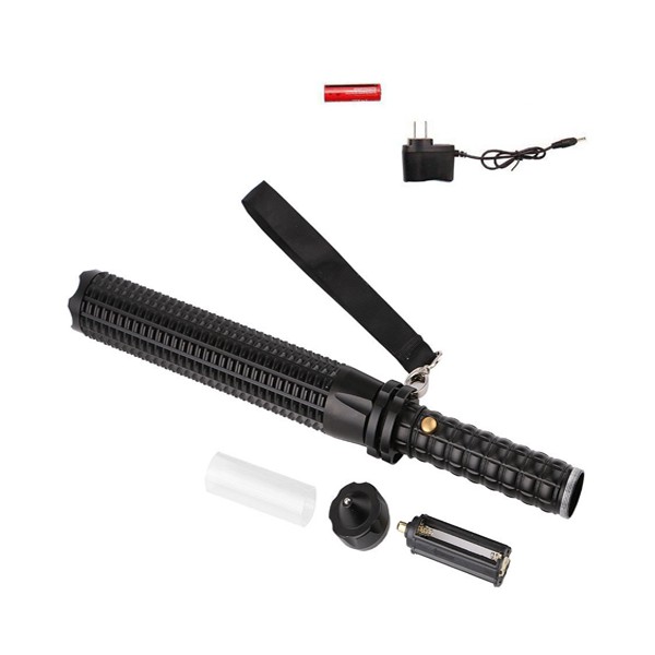 Đèn pin siêu sáng kết hợp gậy bảo vệ