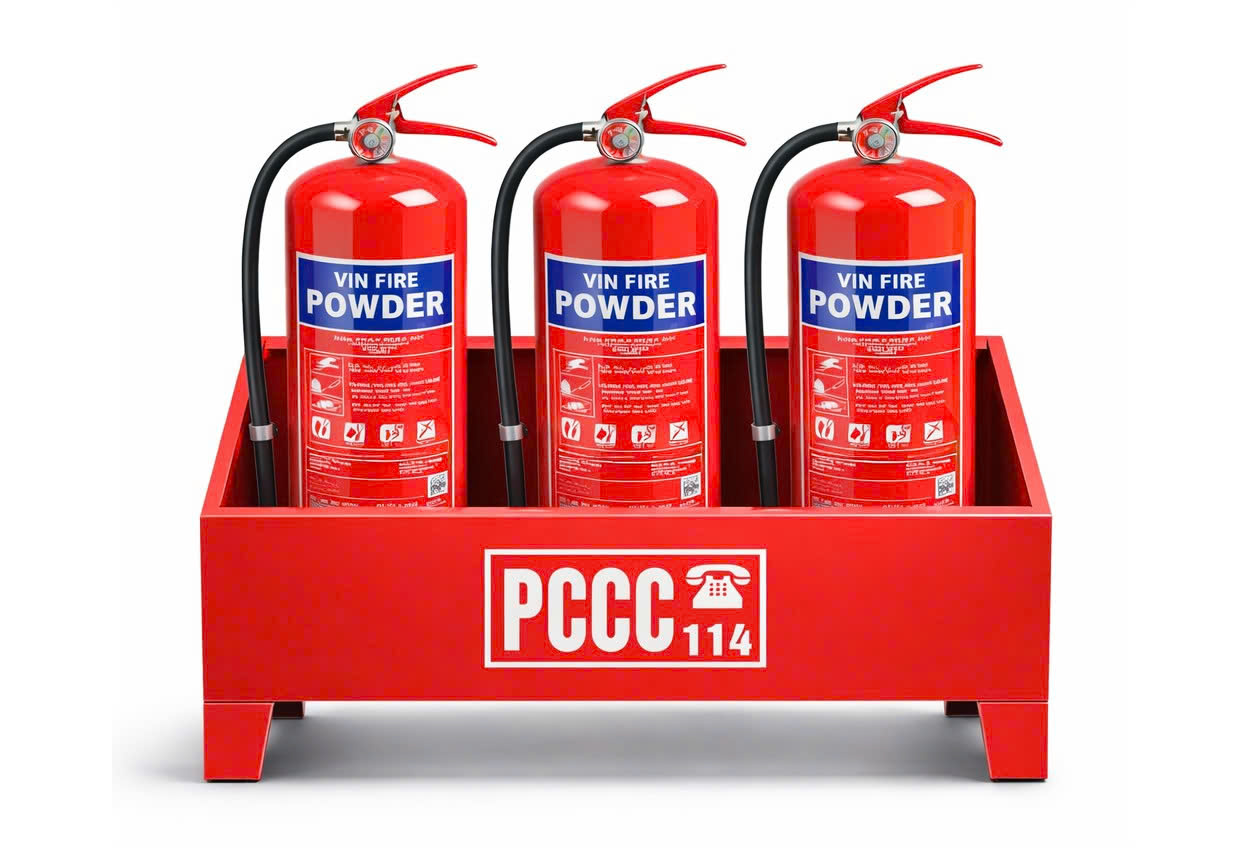 Bình chữa cháy trang bị trong doanh nghiệp và nhà máy theo yêu cầu PCCC