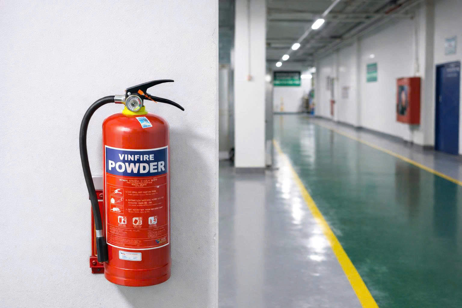 Bình chữa cháy bột MFZ4 ABC 4kg trong cơ sở