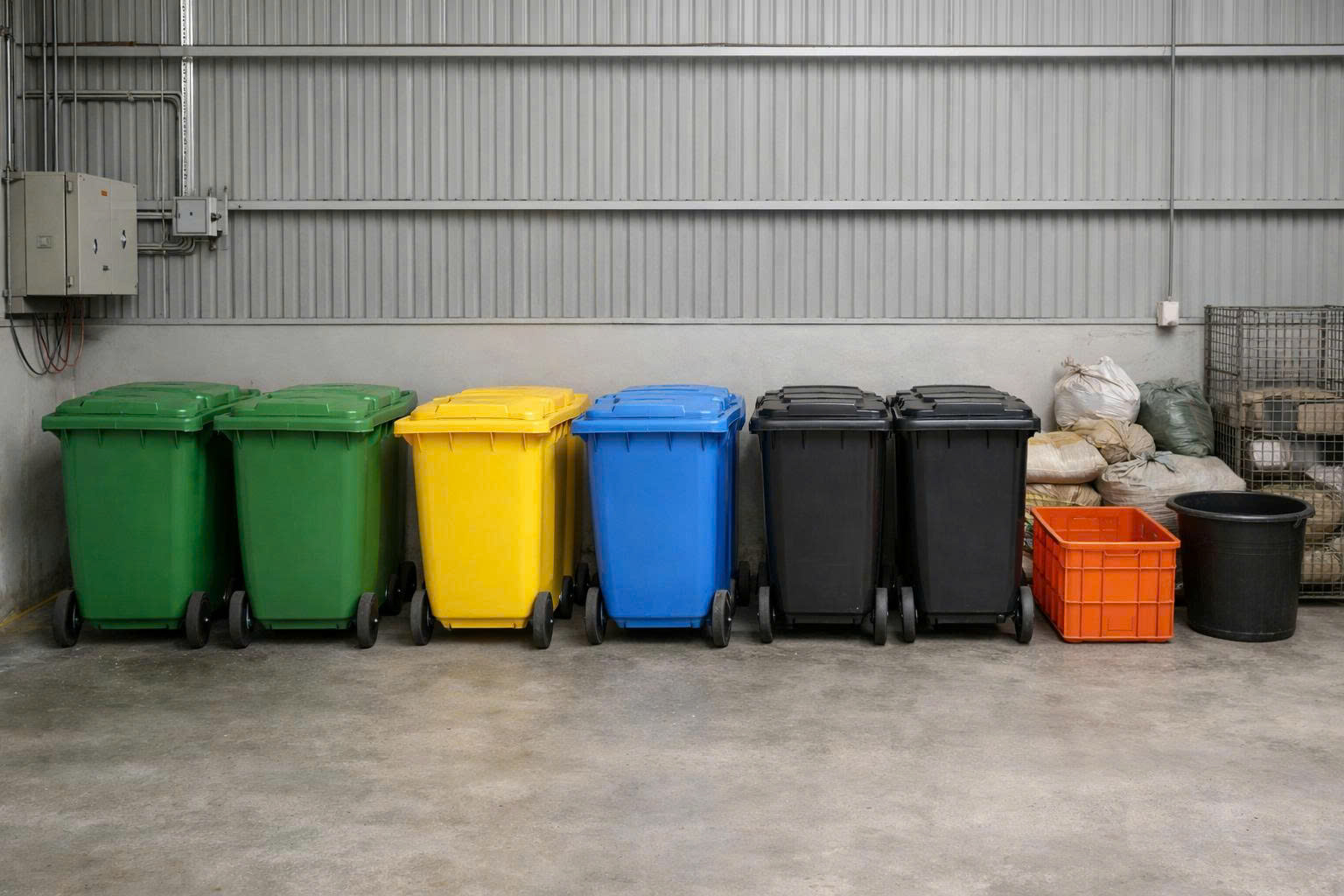 Phân loại các thùng rác thường sử dụng trong kho xưởng