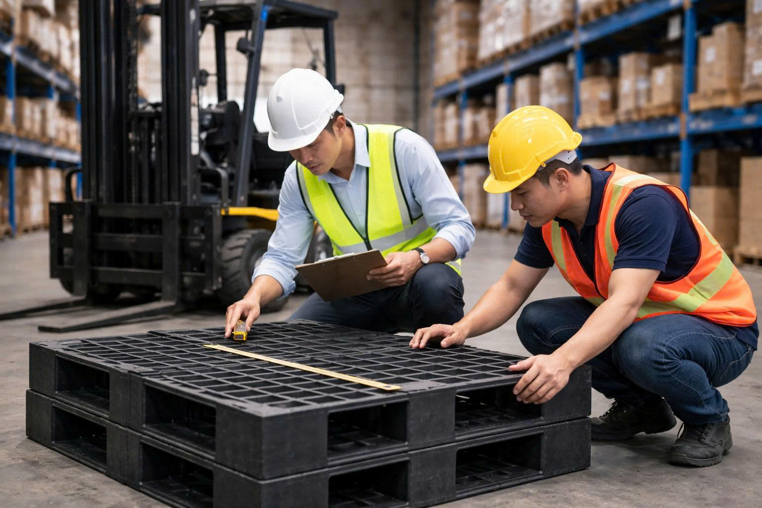 Kiểm tra và lựa chọn pallet nhựa phù hợp vận hành kho hàng