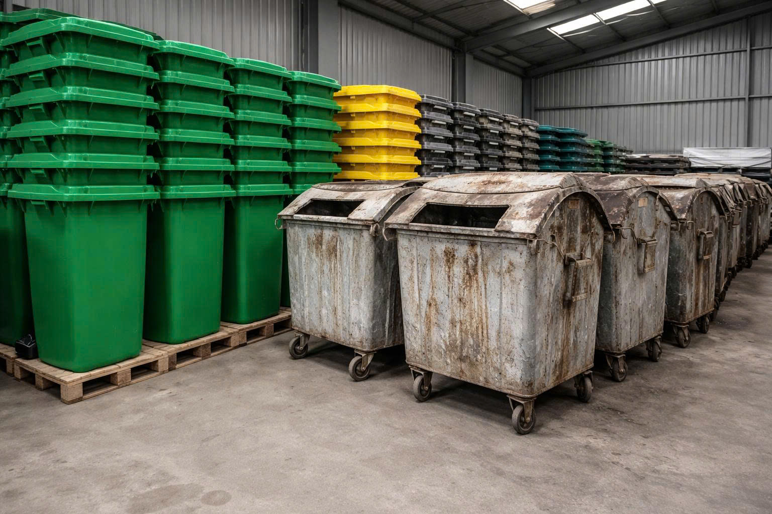 So sánh chi phí và tuổi thọ thùng rác nhựa và kim loại