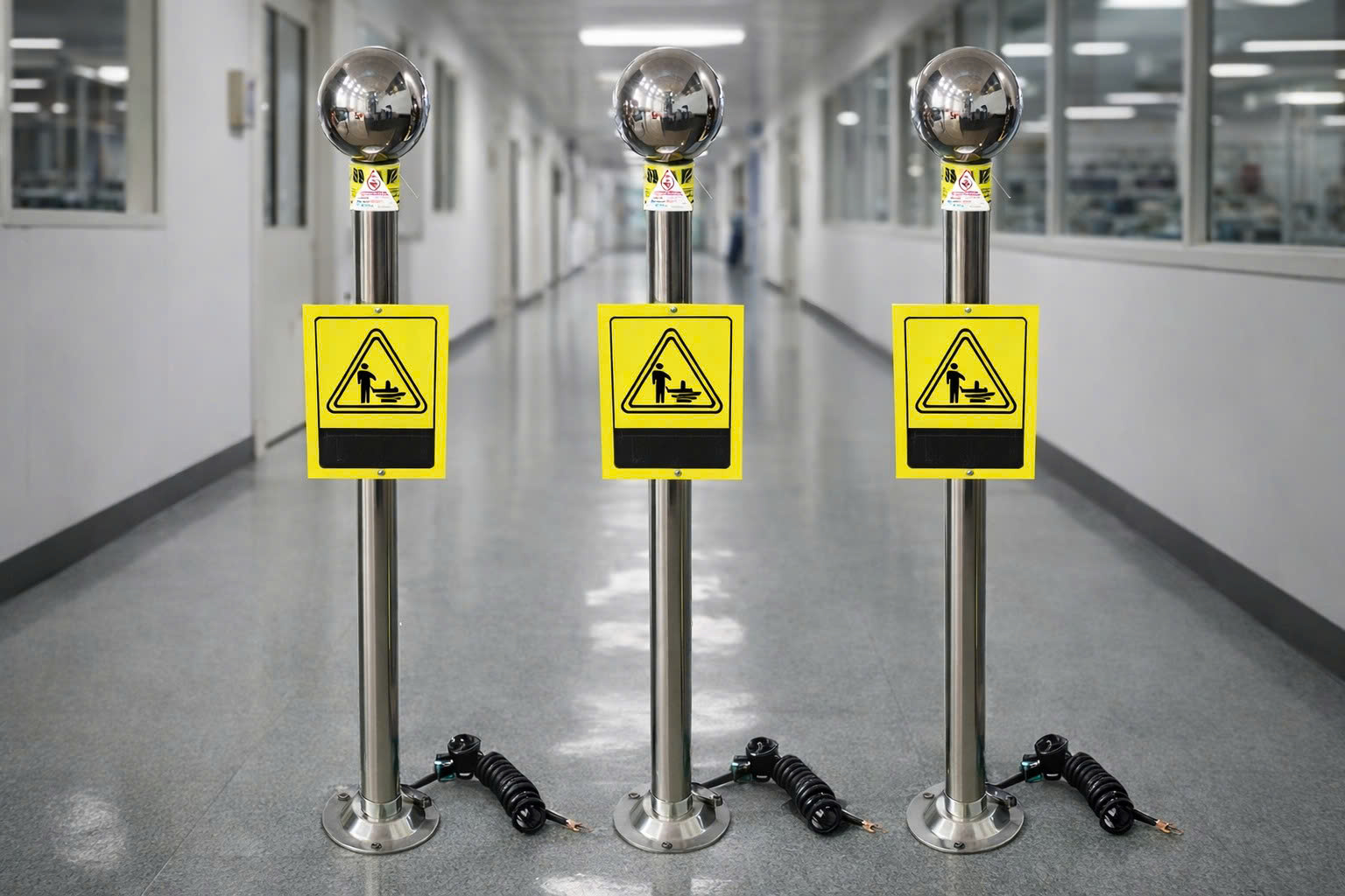 Thiết bị an toàn điện sử dụng trong nhà xưởng giúp giảm rủi ro điện giật cho người lao động