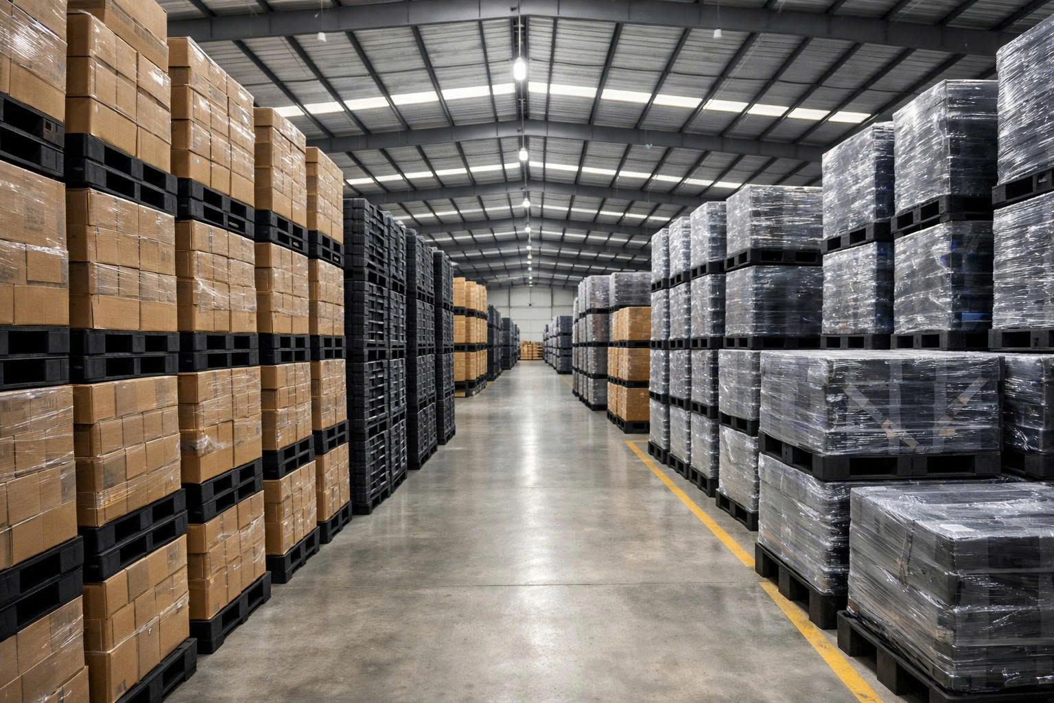 Pallet nhựa giúp tối ưu hóa không gian và vận hành kho