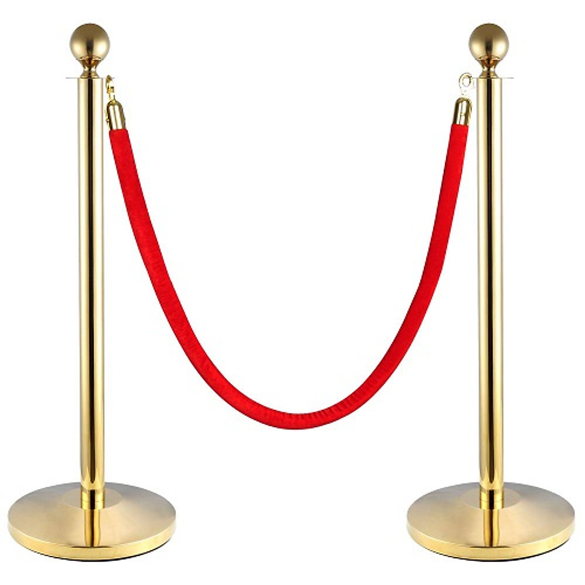 Cột Phân Cách Inox Dây nhung Nhật Quang 