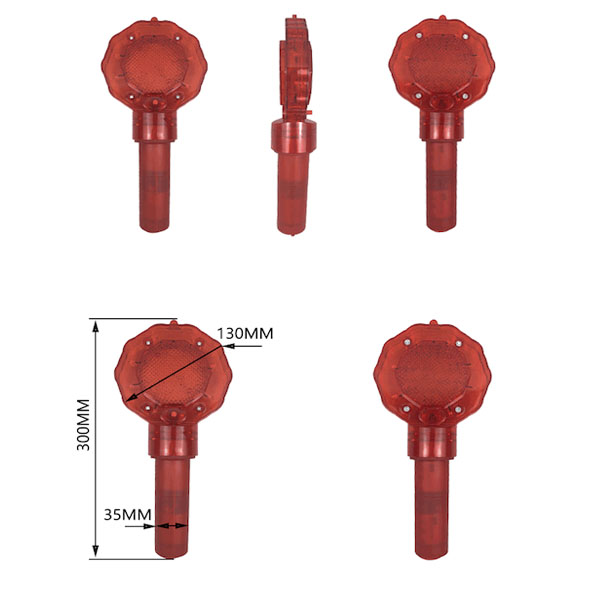 Đèn Cảnh Báo Hoa Mai Cầm Tay Hoặc Cắm Cọc Tiêu 
