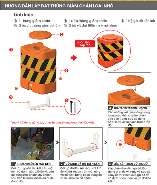 Hướng Dẫn Lắp Đặt Thùng Giảm Chấn 