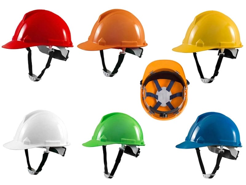 Mũ bảo hộ lao động màu đỏ N30 núm vặn, quai chun không xốp 