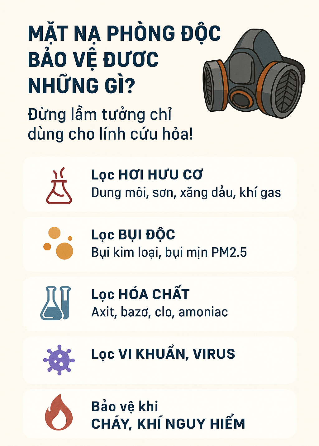 Mặt Nạ Phòng độc Nhật Quang