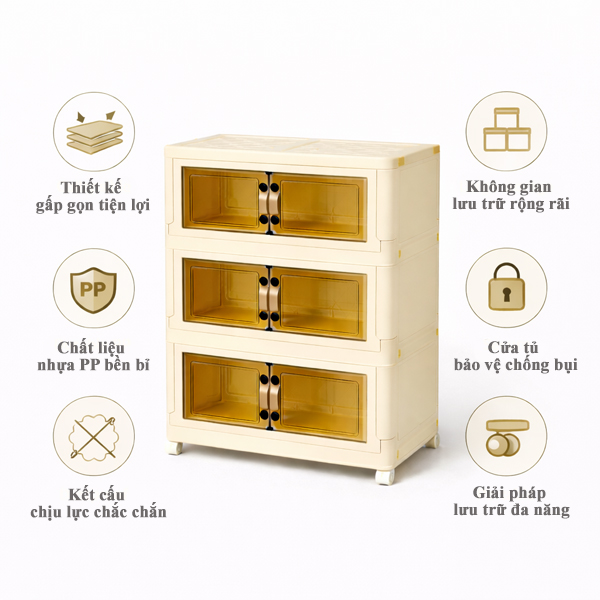 Ưu Điểm Của Tủ Nhựa Gấp Gọn 
