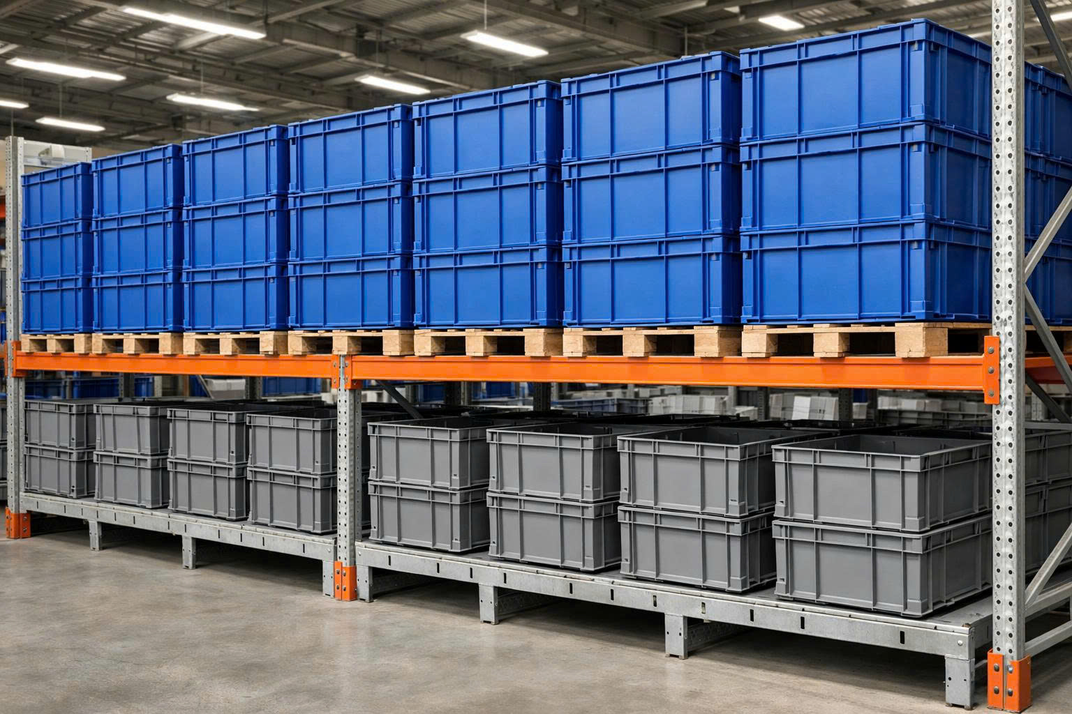 Thùng nhựa giúp tối ưu hóa không gian và vận hành kho